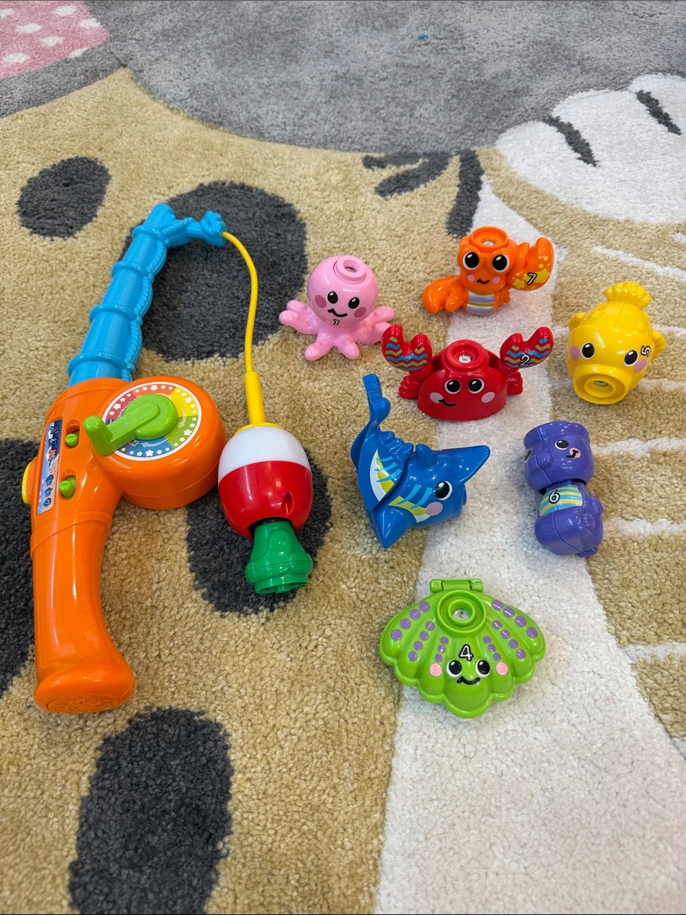 Kids Colorful Fishing Play Set - Orange, Blue, Green, Yellow VTech